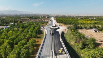 Kuzey Kuşak Yolu Son Etabında Asfaltlama Çalışması