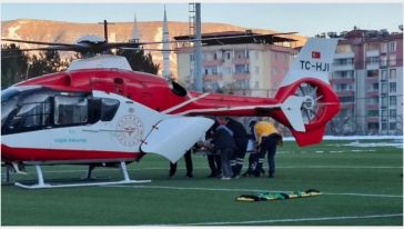 İlçede Silahla Vurulan Genç Helikopterle TÖTM'ye Getirildi