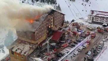 Bolu'da Bir Otelde Yangın Faciası.. 66 Kişi Öldü, 51 Kişi Yaralandı