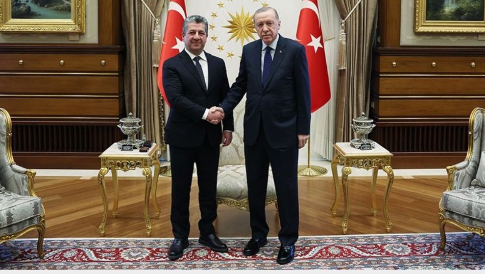 Erdoğan, Barzani'yi Kabul Etti