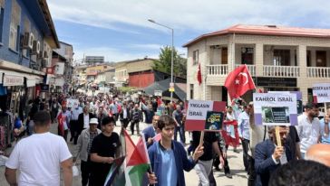 Arapgir'de Gazze Şehitleri İçin Gıyabi Cenaze Namazı ve Yürüyüş