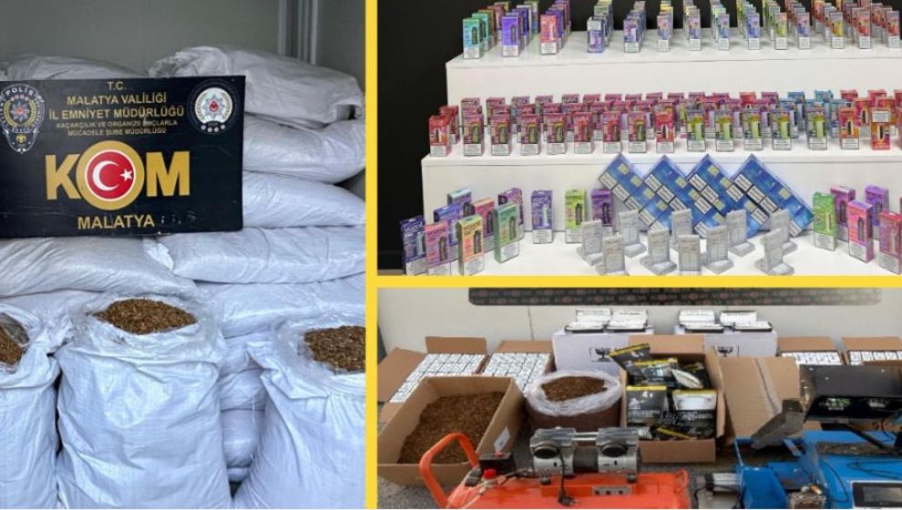 KOM Polisinden Kaçak Tütün ve Sigara Operasyonları