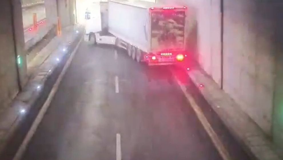 Tünel İçerisindeki Kaza Böyle Olmuş!