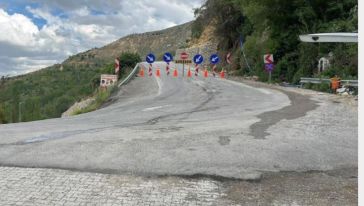 Darende Günpınar Yolunda Heyelan Önlemi