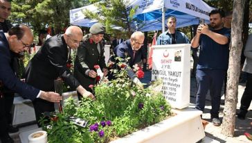 İl Yöneticilerinden Bayram Arifesinde Şehitlik Ziyareti