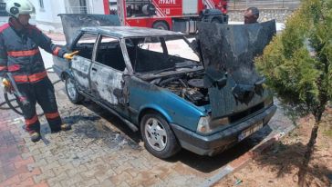 Part Halindeki Otomobilde Yangın