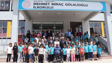 Vali ve Başkan,  İş İnsanının Oğlu Anısına Yaptırdığı Okulu Ziyaret Etti