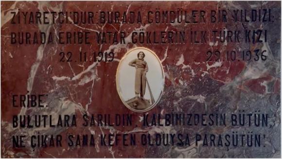 İlk Hava Şehidi Türk Kadınının Mezar Taşı Müzede Sergilenecek