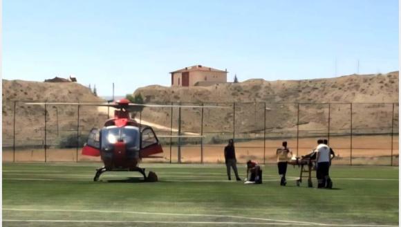Kalp Krizi Geçirdi, Helikopterle Nakledildi