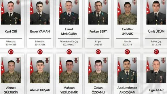 MSB'den 12 Askerin Şehâdetine İlişkin Açıklama.. "Öngörülemez, Olağandışı!"