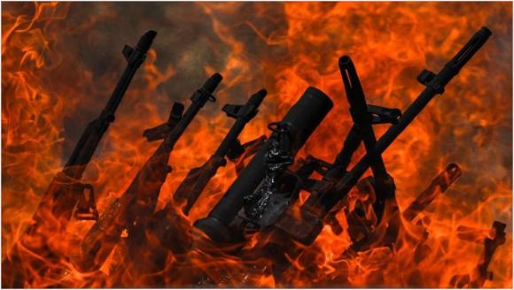 Terör Örgütü PKK'dan 'Sembolik' Silah Bırakma- Yakma Merasimi