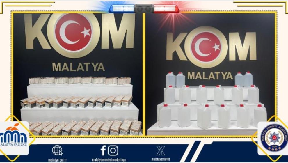 Kaçak Alkol ve Makaron Ele Geçirildi