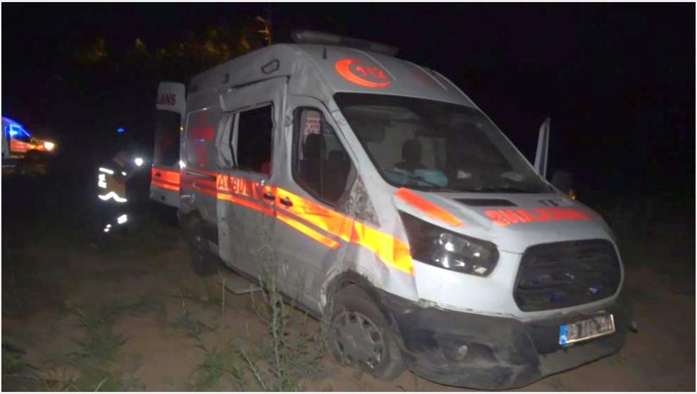 Malatya'ya Hasta Getirmekte Olan Ambulans Kaza Yaptı