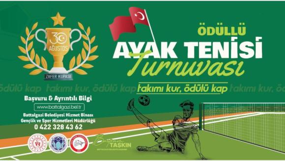 Battalgazi Belediyesinden Ayak Tenisi Turnuvası