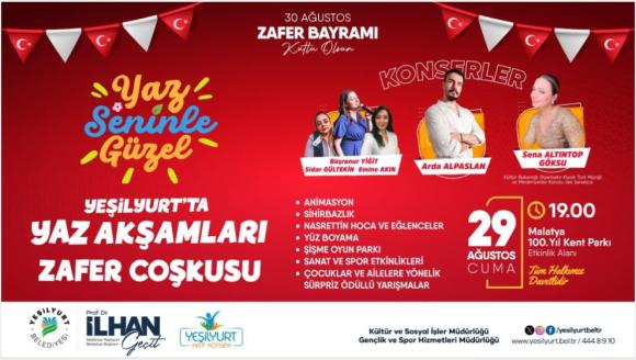 Cuma Akşamı 100. Yıl Kent Parkı'nda Özel Eğlence Programı