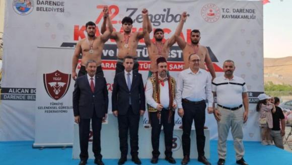 Darende Zengibar Karakucak Güreşlerinde Başpehlivan Uzun Oldu
