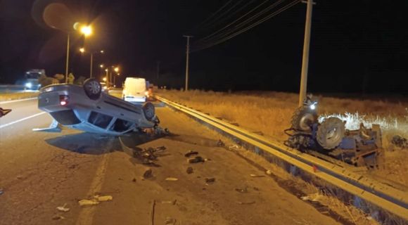 Trafik Kazalarında 1'i Ağır 4 Kişi Yaralandı