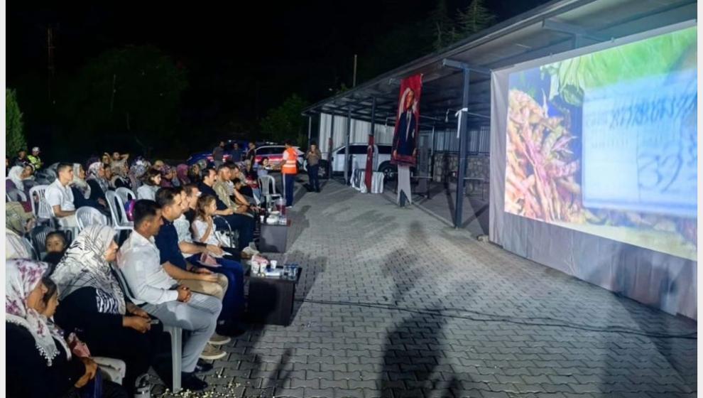 Kocaözü'nde Açık Hava Sinema Etkinliği Yapıldı