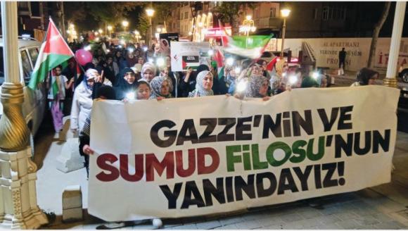 İsrail'i Protesto ve Gazze'ye Destek Yürüyüşü