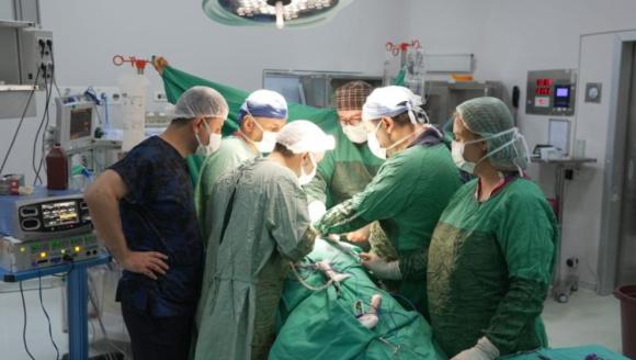 Malatya EAH'da Böbrek Tümörüne Parsiyel Nefrektomi Operasyonu