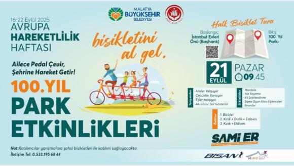 Pazar Günü 100. Yıl Parkı Etkinlikleri