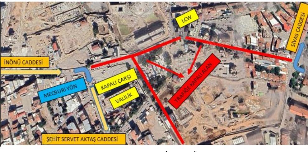 Alt Yapı Çalışmaları Nedeniyle 'Kırmızı' İle Çizili Yollar Trafiğe Kapatıldı