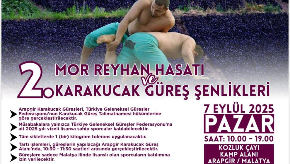 Arapgir'de Mor Reyhan Hasadı ve Karakucak Güreşleri