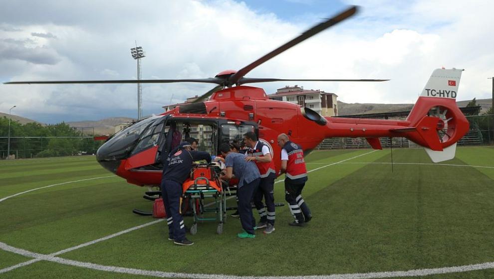 Hava Ambulansı ile TÖTM'ye Getirildi