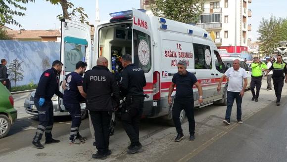 Beton Mikserinin Çarptığı Kadın Yaralandı