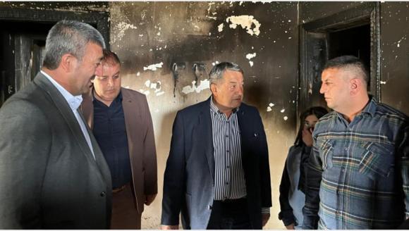 Fendoğlu Yangın Geçiren Aileyi Ziyaret Etti