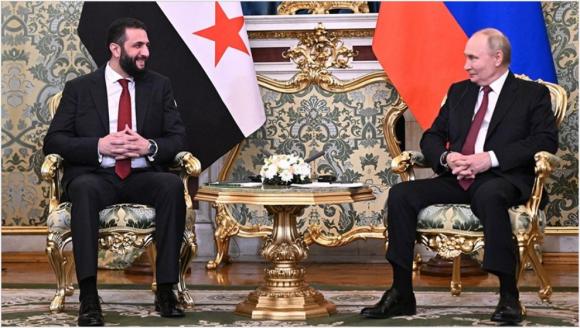 Rusya Devlet Başkanı Putin, Moskova'da Şara İle Görüştü