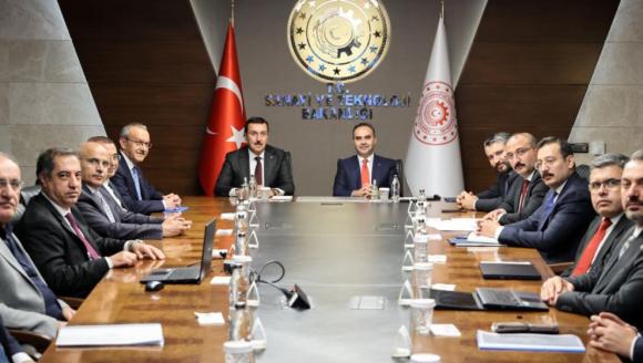 Sanayi Bakanı Kacır'la OSB ve Küçük Sanayi Toplantısı