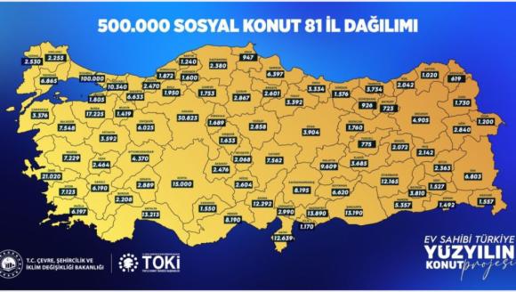 'Yüzyılın Konut Projesi'nde Malatya Kontenjanı 9 Bin 609