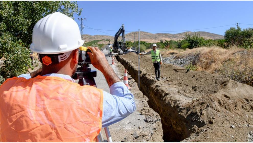 Hacıyusuflar Mahallesi'ne Kanalizasyon Hattı Yapılıyor