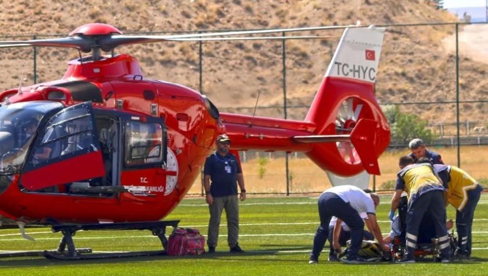 Hava Ambulansı İle TÖTM'ye Getirildi