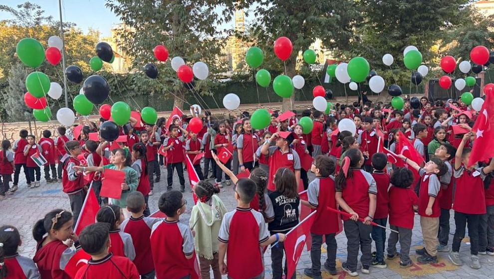 Malatya'da Öğrencilerden Filistin'e Destek