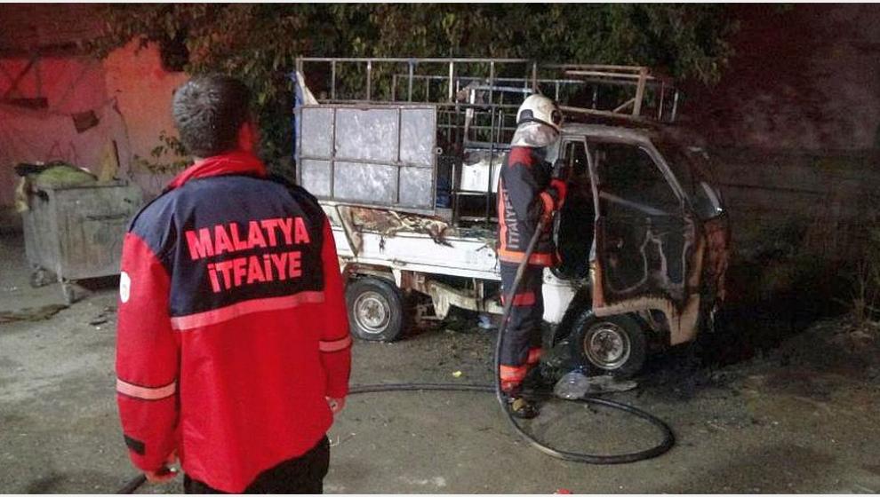 Park Halindeki Araçta Yangın Çıktı