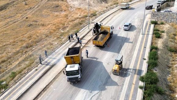 Venk Tepesi Yolunda Asfalt Çalışması Yapıldı