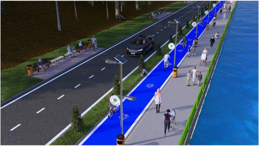 Beylerderesi'ne Bisiklet ve Yürüyüş Yolu