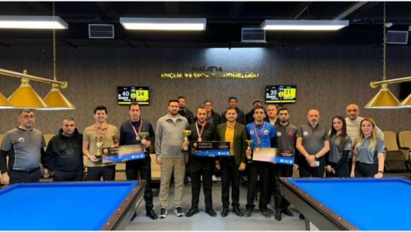 Ödüllü 3 Bant Bilardo Turnuvası'nın Dördüncüsü Yapıldı