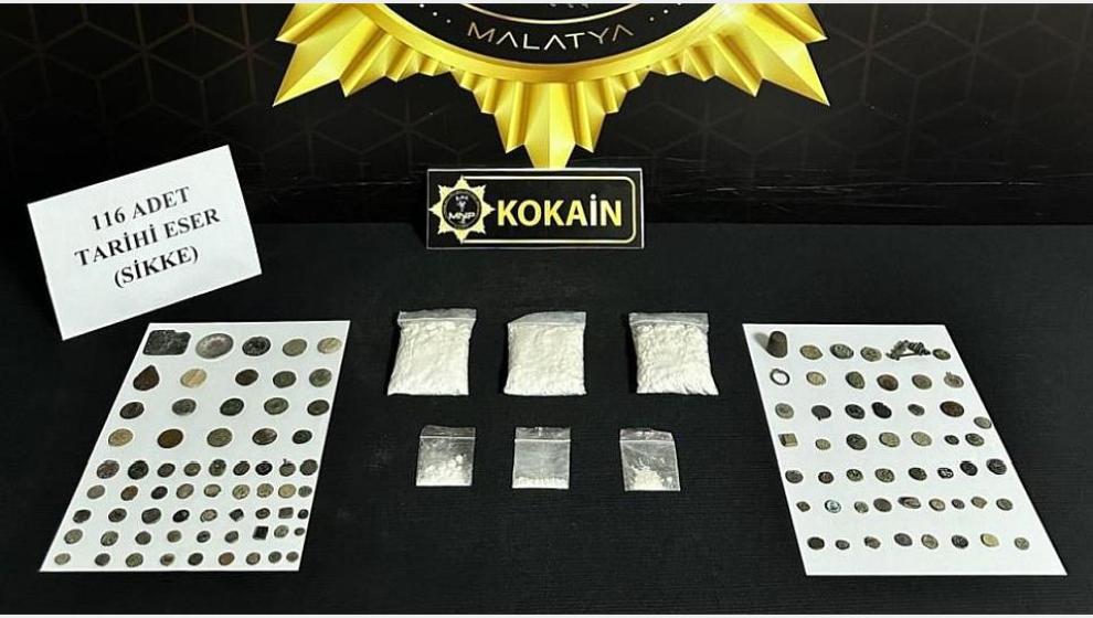 Kokain ve Tarihi Sikke Ele Geçti, 1 Kişi Tutuklandı