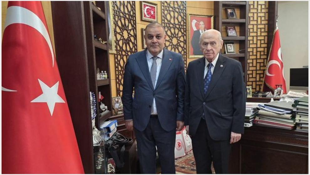 MHP İl Başkanı, Genel Başkan Bahçeli İle Görüştü