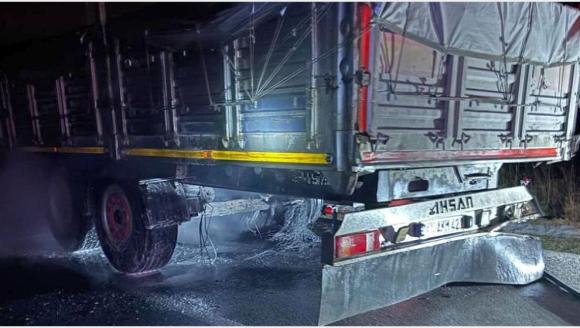 Amonyum Nitrat Yüklü TIR'da Korkutan Yangın