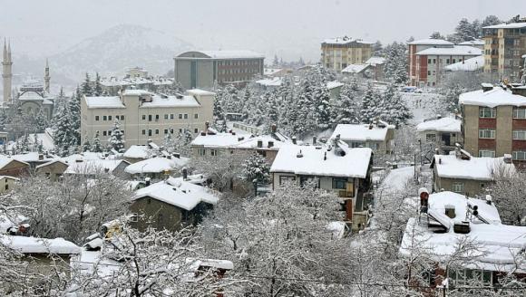 Arapgir Kar Yağışı Sonrası Beyaza Büründü