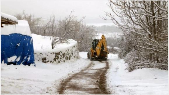 Malatya'da 457 Kırsal Mahalle Yolu Kardan Kapalı