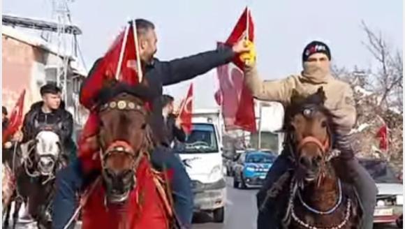 Türk Bayrağına Yönelik Saldırı Banazı'da Protesto Edildi