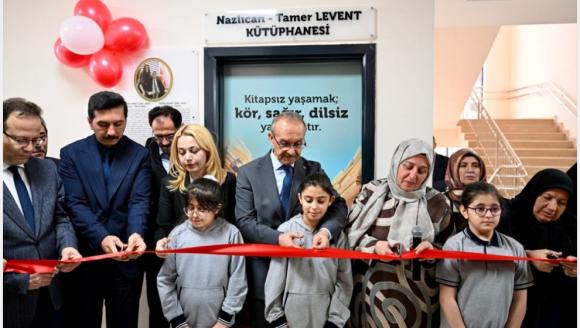 Deprem Kurbanı Hakim Çift Anısına Okulda Kütüphane