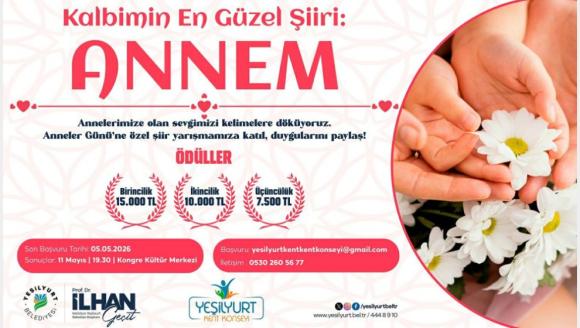 Yeşilyurt Belediyesi'nden Anne Şiiri Yarışması