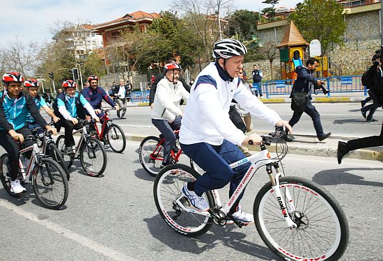 Erdoğan Pedal Çevirdi