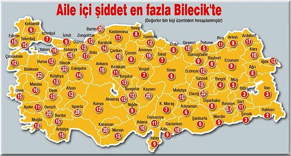Türkiye'nin Utanç Haritası !